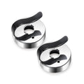 2Pcs Metal Round Cookie Cutter with Handle, Donut Maker Baking Tool, Pie Gadget