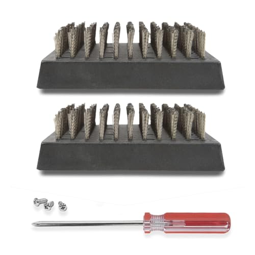 BBQ-AID Wire Grill Brush Replacement Heads, 2-Pack Cleaning Bristles - color: Grill Brush Replacement Head