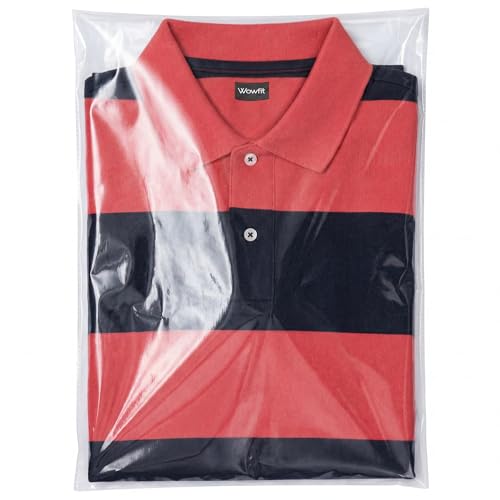 Wowfit 200 CT 10x13 Self Sealing Clear Shirt Bags for Small Business - size: 10x13 Inch (Pack of 200)