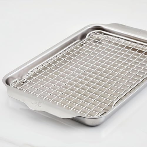 Hestan Provisions OvenBond Quarter Sheet Pan with Rack, Stainless Steel - size: Quarter – 9x12 inch