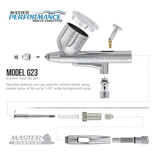 Master Airbrush Cake Airbrush Decorating Kit with Dual-Action Air Brush
