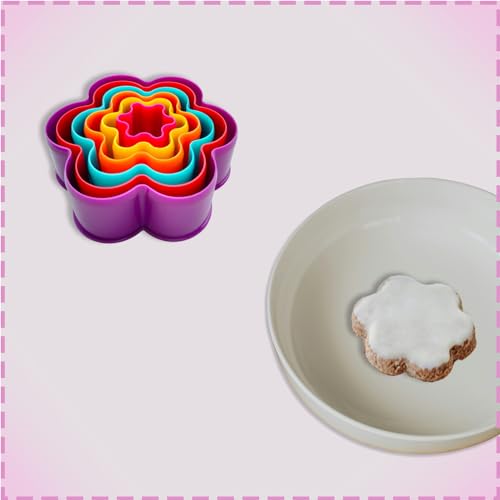 Cookie Cutter Set - 6 PCS Exquisite Flower Shaped Cutters for Baking Delights