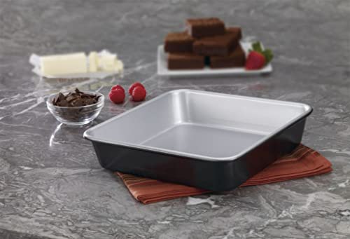Cuisinart 9-Inch Chef's Classic Nonstick Bakeware Square Cake Pan, Silver - size: 9-Inch