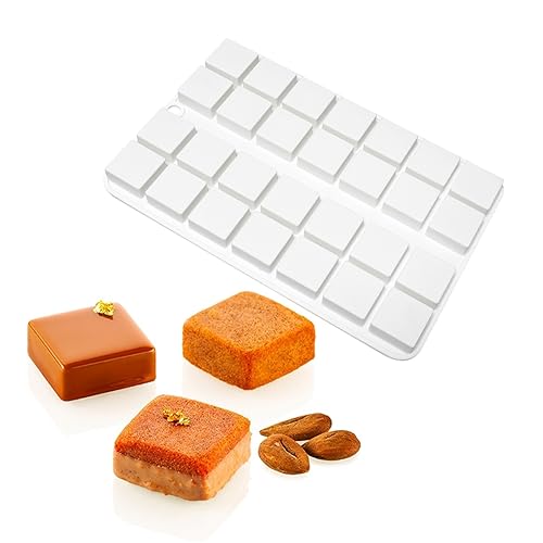 Square Cake Mold Pastry Mold Silicone Mold Baking Cookies Chocolate Baking Tools (E_ Square) - size: E_ Square