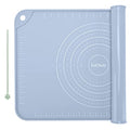 Silicone Pastry Non Stick Baking Mat 28"*20" Dough Rolling Edge Heightening - color: Blue, size: 28"L x 20"W