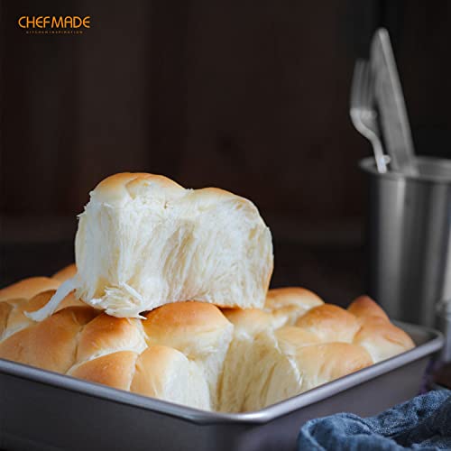 CHEFMADE 9-Inch Square Cake Pan, Non-Stick Deep Dish Bakeware for Oven Baking (Champagne Gold) - size: 9" Square