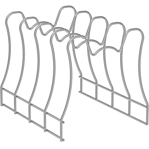 Simple Houseware Kitchen Pot Lid Rack Holder Organizer, Silver - color: Silver