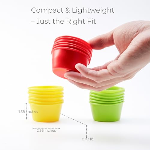Puto Molder Filipino Silicone Cups, 18-Piece Mini Mold Set