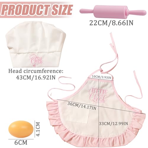 4 Pack Newborn Chef Outfit Photography Props 0-6 Months - color: Pink