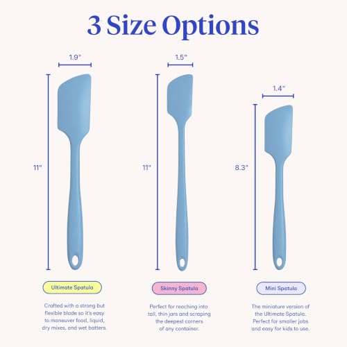 GIR Premium Silicone Kitchen Spatula – Skinny, 11IN, Slate - color: Slate, size: Skinny