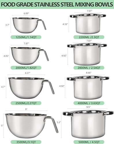 Marsheepy 3.1QT Double Boiler Melting Pot with 4.5QT Stainless Steel Pot - size: 3500ML