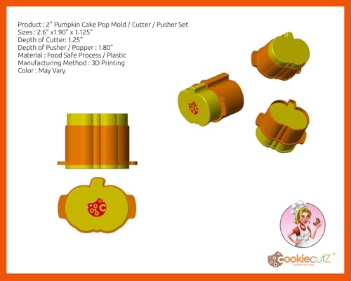 Pumpkin Cake Pop Mold/Cutter/Pusher Set