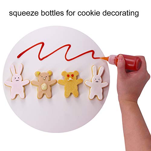 20 Pack 2-Ounce Plastic Squeeze Bottles with Measurement - size: 2 Ounces (Pack of 20)