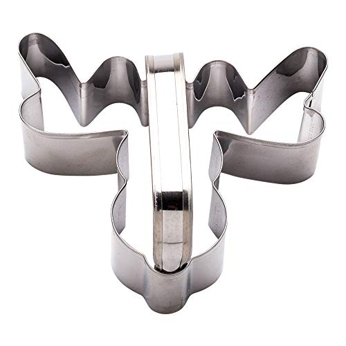 Restaurantware-4 x 2.75 Inch Reindeer Cookie Cutter, 1 Corrosion-Resistant Winter Cookie Cutter - With Handle, Dishwashable, Metal Christmas Ornament Cookie Cutter, For Desserts And Treats, - style: Reindeer