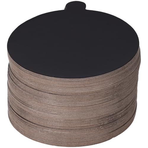 Round Cake Board | Gold & Black Corrugated Cardboard | 5 Inch | 50 Pack