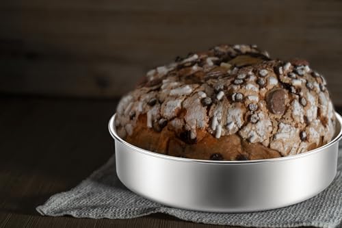 Non-Toxic Stainless Steel Round 8 Inch Cake Pans For Baking, 2 Pack - size: 8x2 Inch