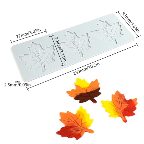 Lace Fondant Silicone Mold Maple Leaf Pattern Cake Decorating Chocolate, Candy, Buttercream, and Gummy Making, Elegant Baking Tools (C_ Maple Leaf) - size: C_ Maple Leaf
