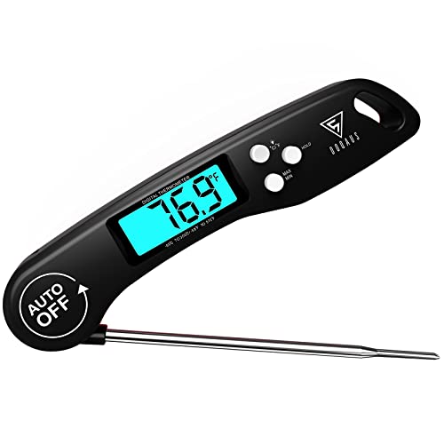 DOQAUS Meat Thermometer Digital – Instant Read Food Thermometer for Cooking - color: Night Black