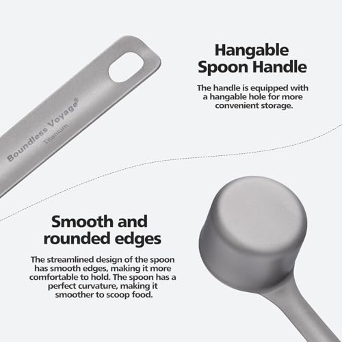 iBasingo Titanium Coffee Scoop 35ml Measuring Spoon,Ticolor Ti1128T - color: Sandblasted
