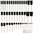 50pcs Foam Brush Set with High Density Foam Multi Sizes - size: 5/16"-2" assorted 50pcs