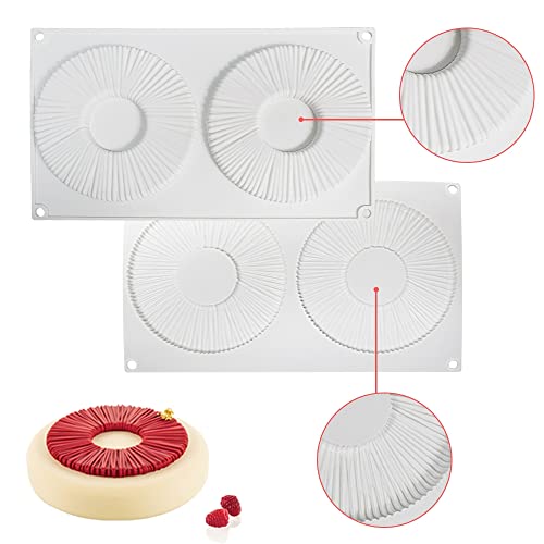 mostsom Silicone Donut Molds Non-Stick Donut Pan Food Grade Silicone Pans for Doughnut Baking (Doughnut I) - size: Doughnut I