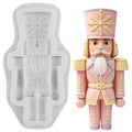 3D Nutcracker Silicone Mold Christmas Soldier Fondant Mold - color: Style M