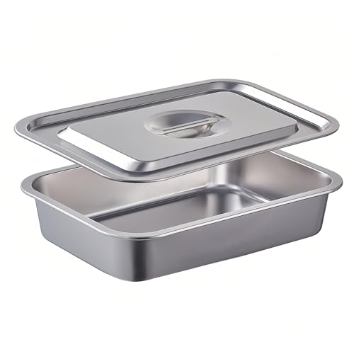 4 Inch Extra Deep Lasagna Baking Pan with Lid, 7.4Qt - size: M, style: 1 Pack