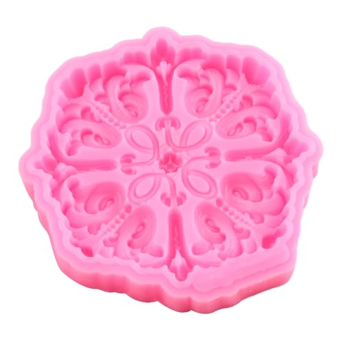 Baroque Fondant Mold Relief Flower Lace Silicone Chocolate Mold - color: Style O