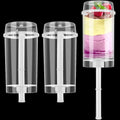 Lenwen 3 Pcs Push Containers Pop Push Cake Pop with Lids, Cake Stands