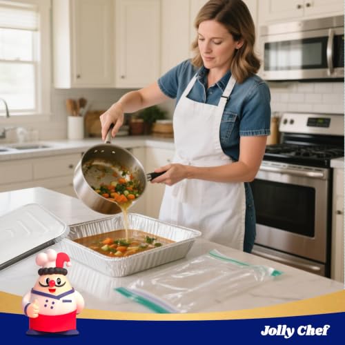 9x13 Aluminum Foil Pans with Lids (25 Pack) Disposable Tin Foil Pans - size: 25 Pack with Lids