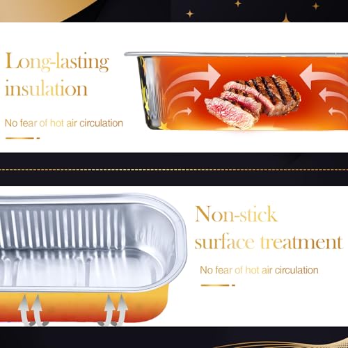 Tioncy 100 Pcs Mini Loaf Pans with Lids Spoons, Star - style: Star