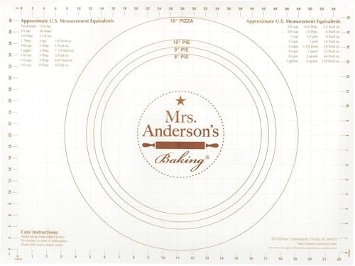 Mrs. Anderson's Baking Non-Slip Pastry Rolling Mat, 18-Inch by 24-Inch - style: Non-Slip Pastry Mat