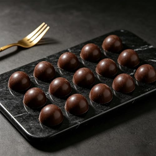 15-Cavity Semi Sphere Baking Molds for Mousse, Chocolate, Jelly, Candy - color: White-R0027