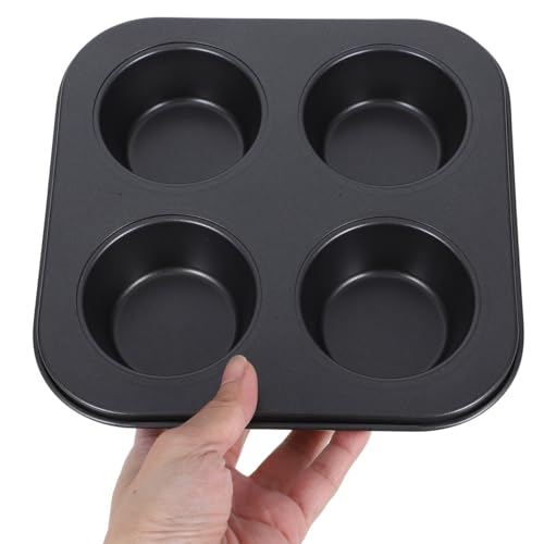 SHOWERORO Muffin Pan 4 Grids Muffin Baking Cups Non-stick