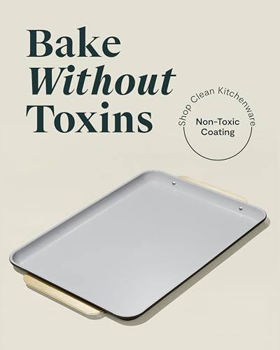 Caraway Non-Stick Ceramic-Coated 18" x 13" Baking Sheet - color: Black, size: Large 18" x 13"