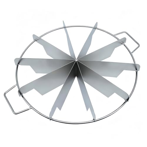 Pie Cutter 10 Slice Stainless Steel 10 Inch Cake Cutter Slicer - color: Silver, size: 10S-SS