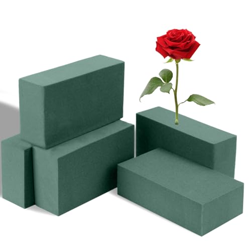 6 Pcs Floral Foam Blocks 5.5x3.1x1.7in Florist Foam for Flower Arrangements - size: 6Pcs-(5.5" x 3.1" x 1.7")
