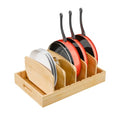 Simple Trending Extra Large Lid Organizer Bamboo, Pots Pans Lid Holder