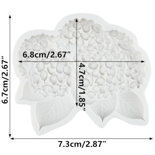Hydrangea Flower Fondant Molds Flower Silicone Molds