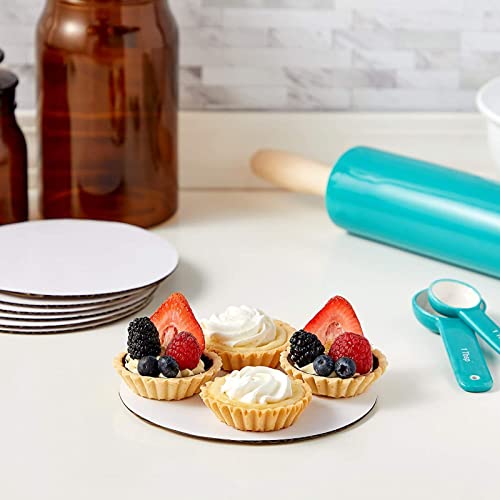 Juvale 6 Inch Round Cake Board - Cake Boards 6 Inch for Display - Disposable Tray Base for Easy Cleanup - Versatile Cardboard Circles for Crafts - 12 Pack, White