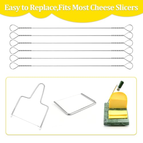 Cheese Slicer Wire Replacement,6 PCS Replacement Cheese Slicing Board Wire, Marble Cheese Slicing Board Wire,5.7-Inch Cheese Slicer Wire - style: 6 PCS