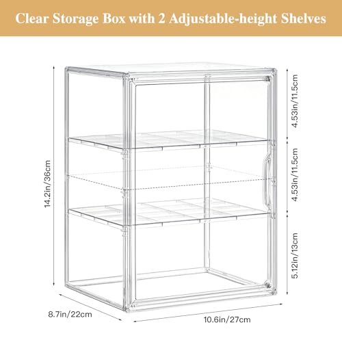 Clear Bread Box, Pastry Display Case for Kitchen Countertop