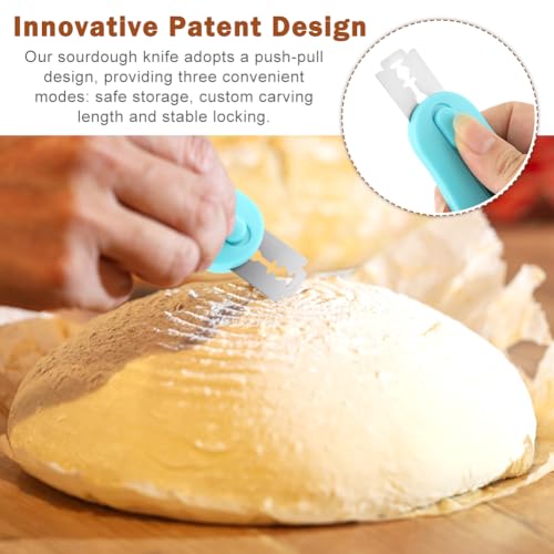 2-Pack Magnetic Bread Lame, Professional Sourdough Scoring Tool Set