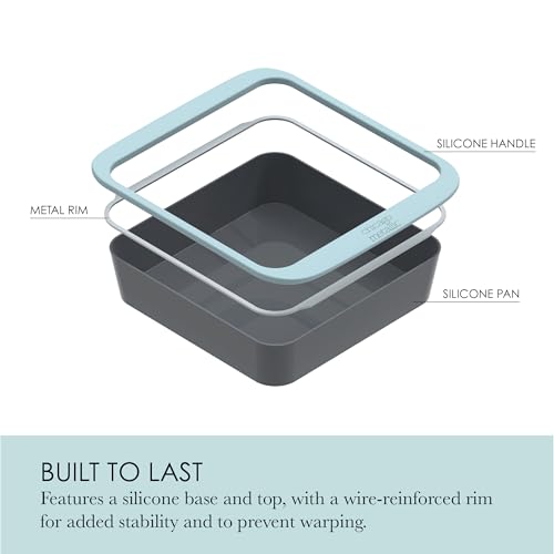 Chicago Metallic 8x8 Square Silicone Cake Pan - style: Square Cake Pan