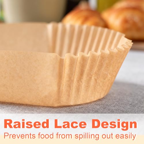 9x5 Inch Loaf Pan Parchment Paper Liners, Disposable Rectangle Bread Pan Liners, Non-Stick Precut Bread Baking Sheets for Baking Toast Sourdough Cakes Banana Bread (Brown, 100 Pcs)