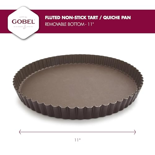 Gobel - Fluted Tart & Quiche Pan, Non-Stick, Removable Base, 11 in - size: 11"