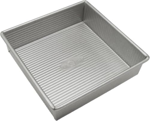 USA Pan Bakeware Nonstick Square Cake Pan,8 Inch,Aluminized Steel,(Pack of 6) - size: 8-Inch (Pack of 6)