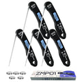 5-Pack Foldable Instant Read Digital Meat Thermometer, ±1°F Accuracy