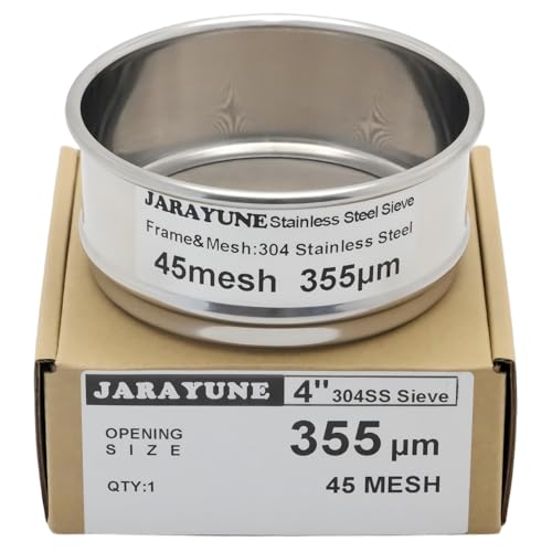 4 Inch 45 Mesh Stainless Steel Test Sieve, 0.4 mm Aperture - size: 45mesh (355µm)