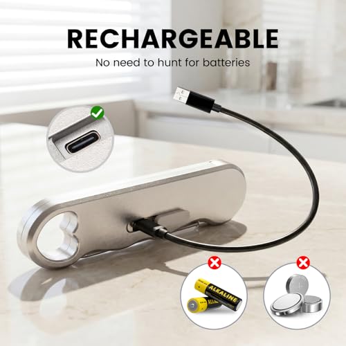 0.3s Fast Read Meat Thermometer – USB-C Rechargeable, Silvery - color: Silvery